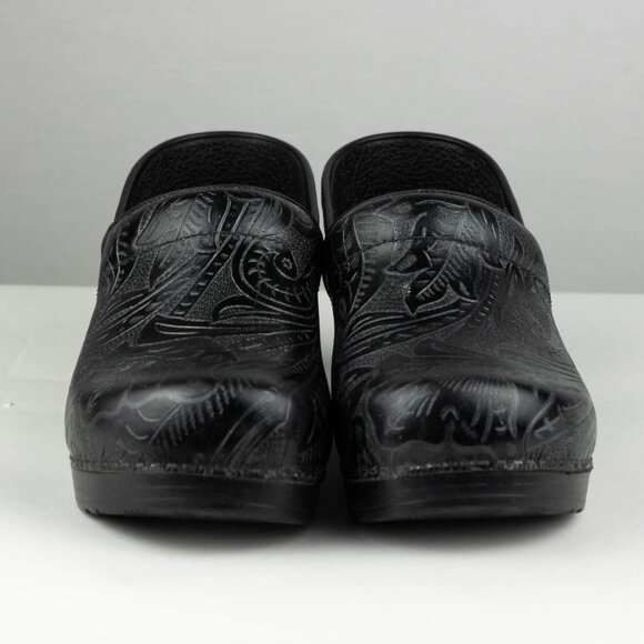 Dansko Professional Tooled Leather Clogs – Black – Wide – Size 41W (US 10.5–11W) - Picture 5 of 12